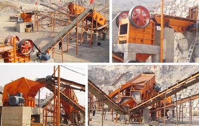 Rock crushing plant