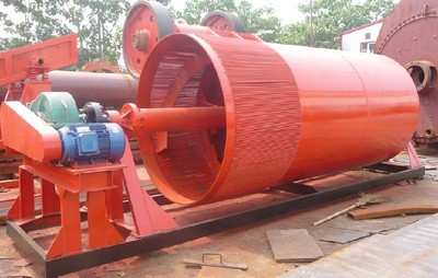 Drum roller sand washer